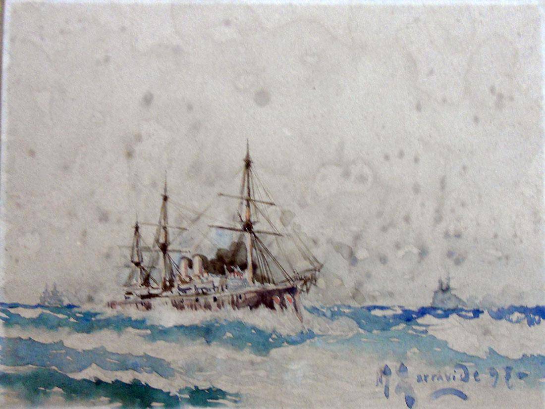 En alta mar, 1897