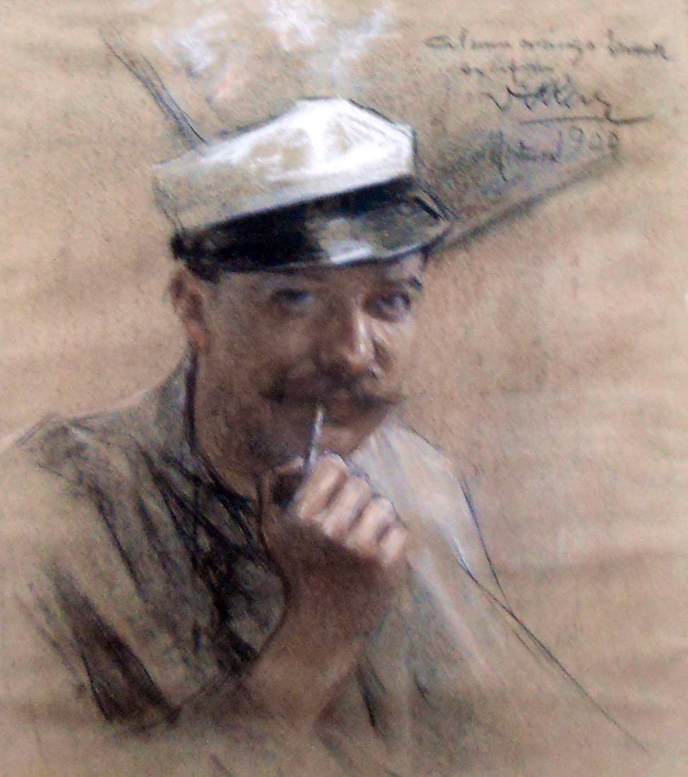Retrato del pintor Manuel Larravide, 1900