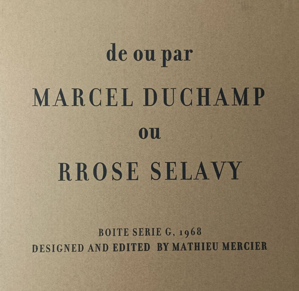 Caja Serie G (Boite Serie G - 1968) , 1968. Marcel Duchamp - Rrose Sélavy. Objeto.  Nº inv. A485.