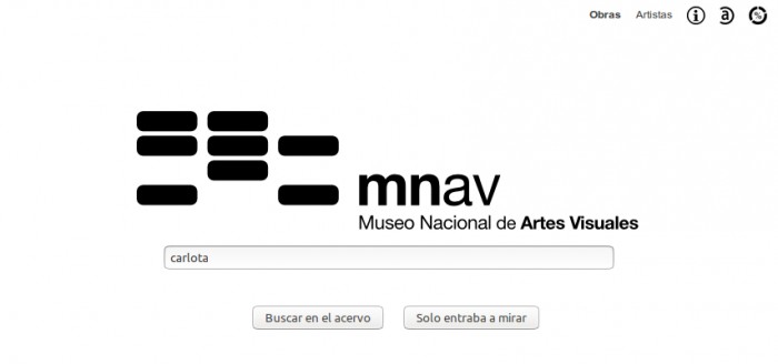 Página principal <a href='http://acervo.mnav.gub.uy/' target='_blank'>http://acervo.mnav.gub.uy/</a> - Acervo del MNAV - Buscador de obras y artistas - Museo Nacional de Artes Visuales