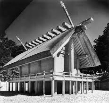 Templo de Ise por Yoshio Watanabe - Belleza del Japón - Museo Nacional de Artes Visuales