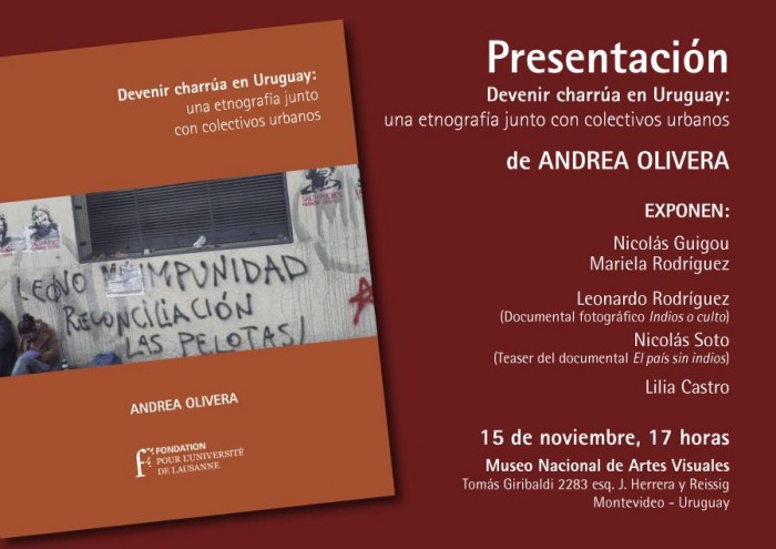  - Presentación del libro: "Devenir charrúa en el Uruguay: una etnografía junto con colectivos urbanos" - Museo Nacional de Artes Visuales