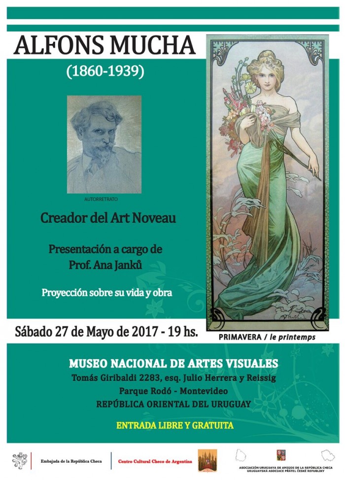  - Conferencia sobre el pintor checo Alfóns Mucha - Museo Nacional de Artes Visuales