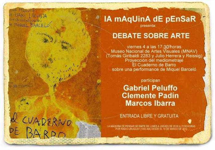  - Exhibición del mediometraje "El Cuaderno de Barro" y debate - Museo Nacional de Artes Visuales