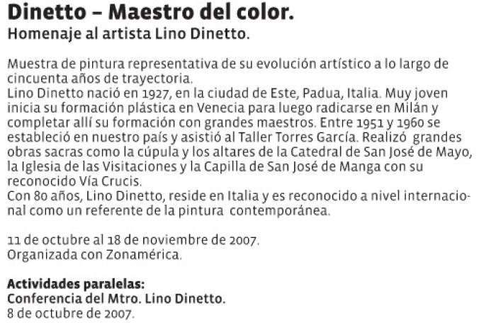  - Dinetto - Maestro del Color - Museo Nacional de Artes Visuales