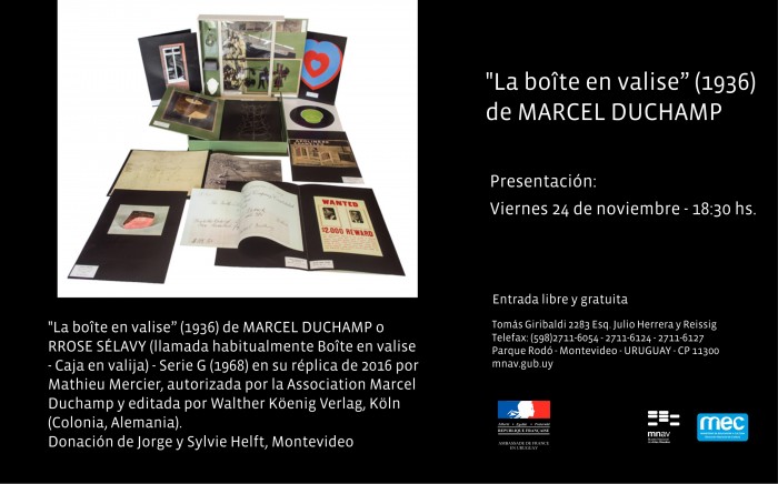  - Presentación de la donación de "La boîte en valise" de Marcel Duchamp - Museo Nacional de Artes Visuales