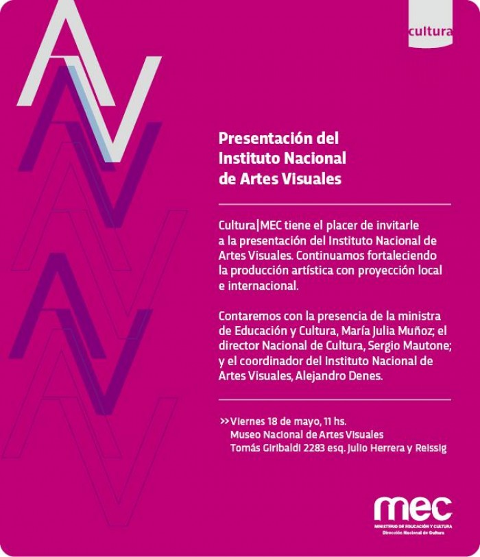  - Presentación del Instituto Nacional de Artes Visuales  - Museo Nacional de Artes Visuales