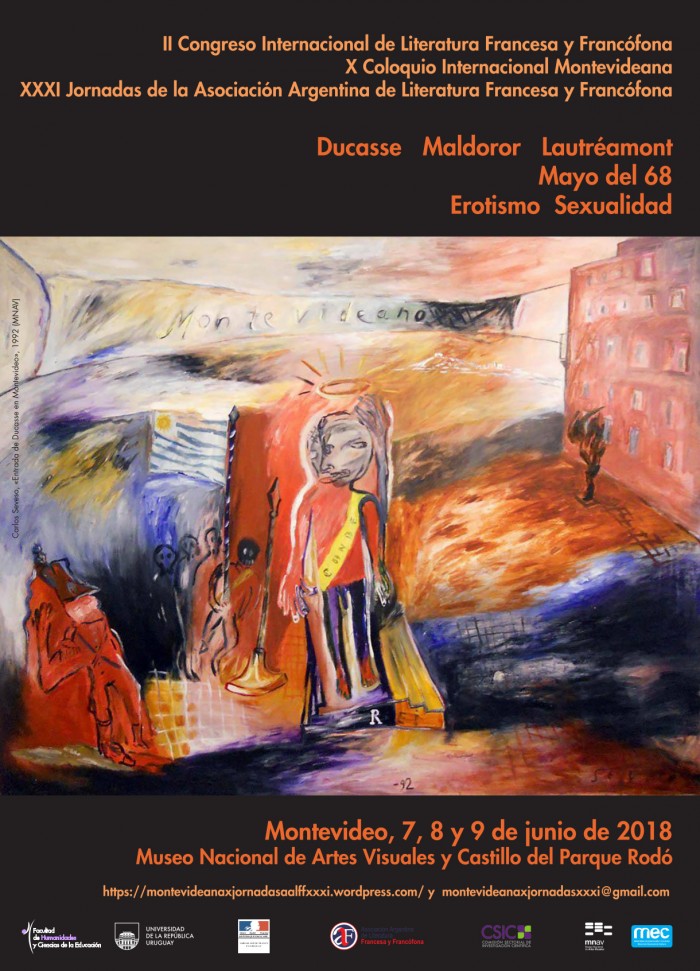  - X Coloquio Internacional Montevideana - XXXI Jornadas de la Asociación Argentina de Literatura Francesa y Francófona - Museo Nacional de Artes Visuales