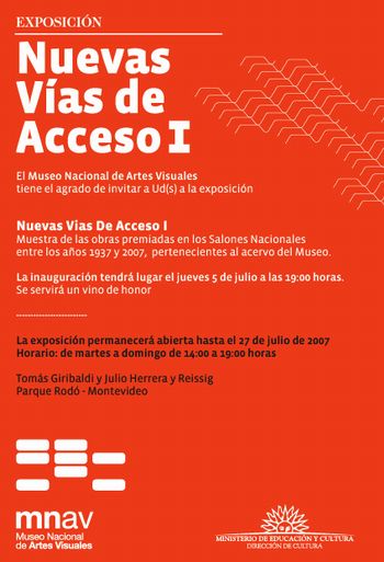  - Nuevas Vías de Acceso I - Museo Nacional de Artes Visuales