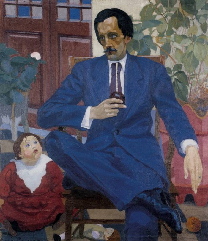 José Cuneo (1887-1977)<br>Retrato de Eduardo Dieste<br>Oleo sobre tela<br>143 x 128 cm - Planismo - Museo Nacional de Artes Visuales