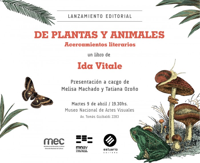  - Presentación del libro de Ida Vitale "De plantas y animales: acercamientos literarios" - Museo Nacional de Artes Visuales