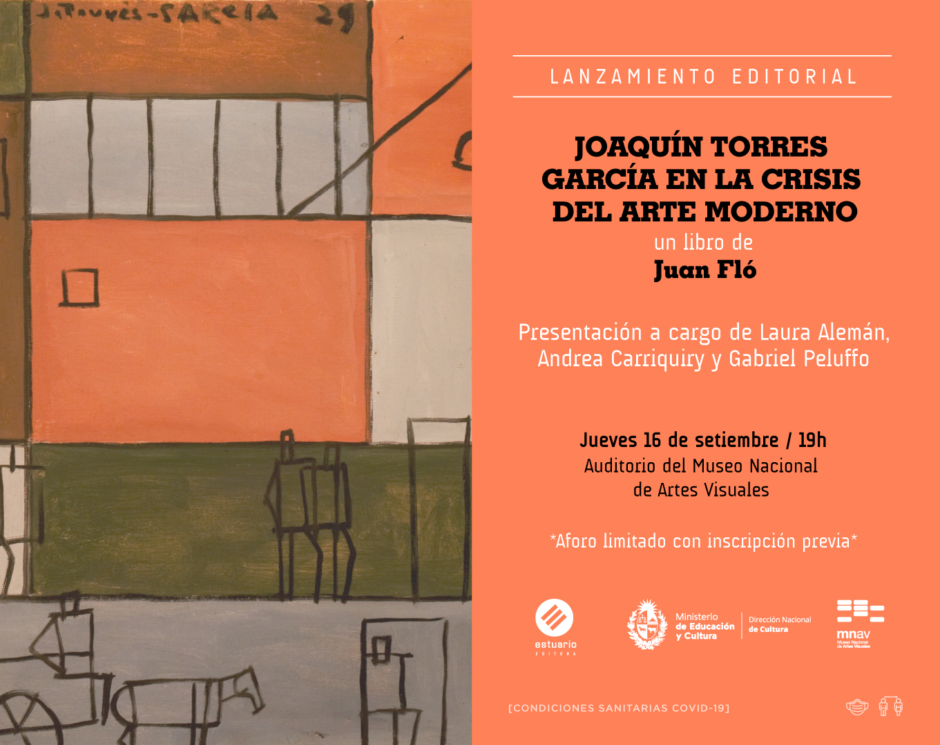  - Presentación del libro Joaquín Torres García en la crisis del arte moderno de Juan Fló - Museo Nacional de Artes Visuales