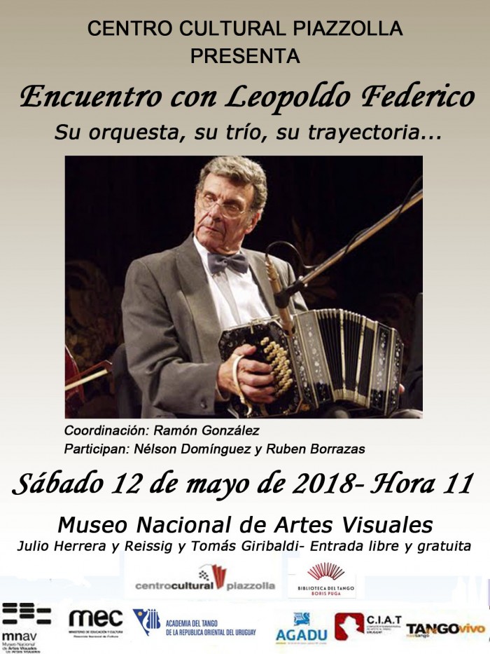  - Tango en el Museo - Encuentro con Leopoldo Federico - Museo Nacional de Artes Visuales