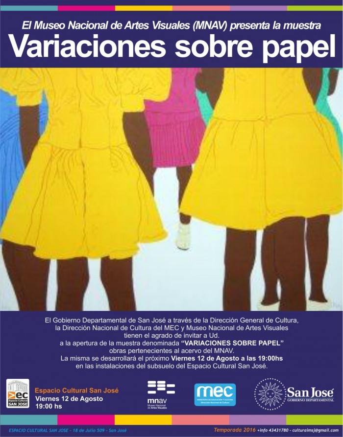  - Variaciones sobre papel - Espacio Cultural San José - San José - Museo Nacional de Artes Visuales