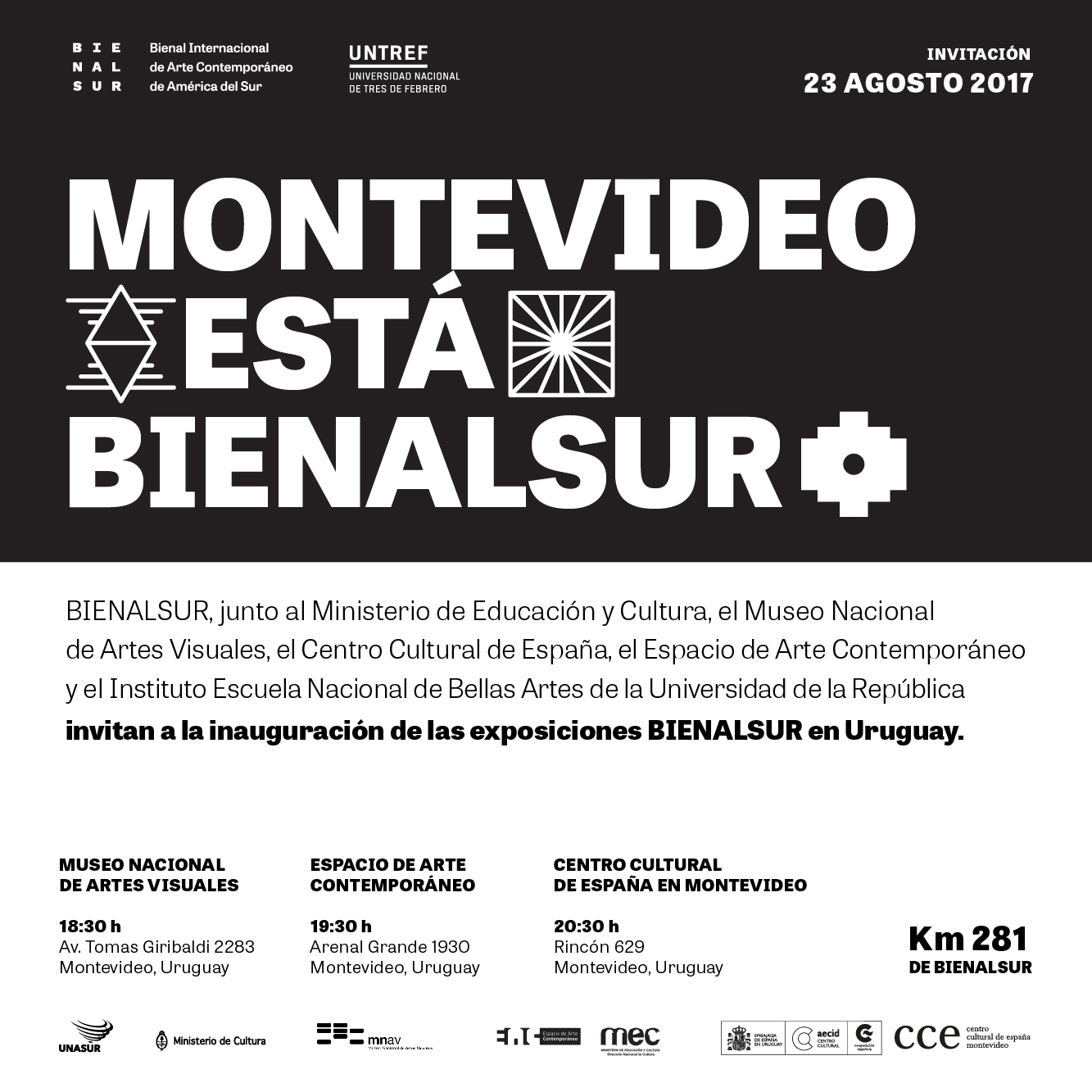 Invitacin - Museo Nacional de Artes Visuales