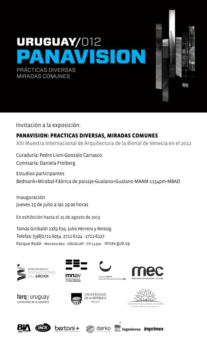Invitacin - Museo Nacional de Artes Visuales