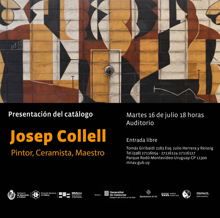  - Presentación del catálogo de la exposición: "Josep Collell. Pintor, Ceramista, Maestro"  - Museo Nacional de Artes Visuales