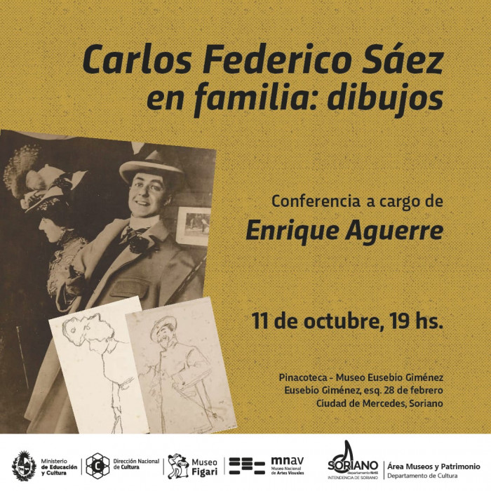  - Conferencia "Carlos Federico Sáez - En familia: dibujos" - Museo Nacional de Artes Visuales