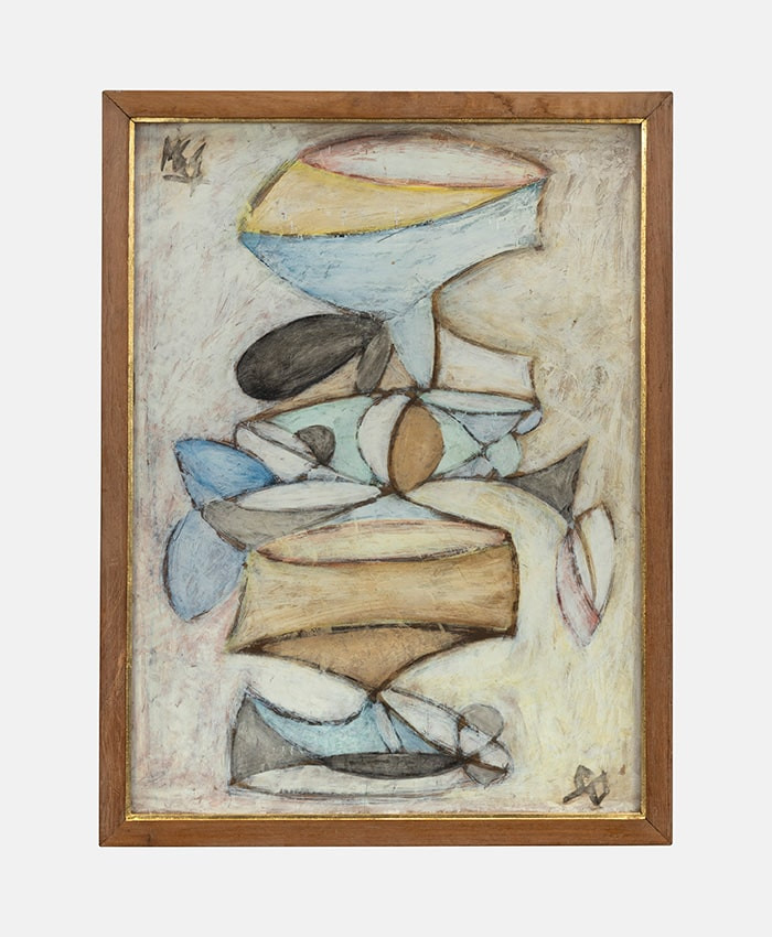  - As de copas, 2 de oro y 2 de copas, 1950 - Manuel Espínola Gómez (1921-2003) - Museo Nacional de Artes Visuales