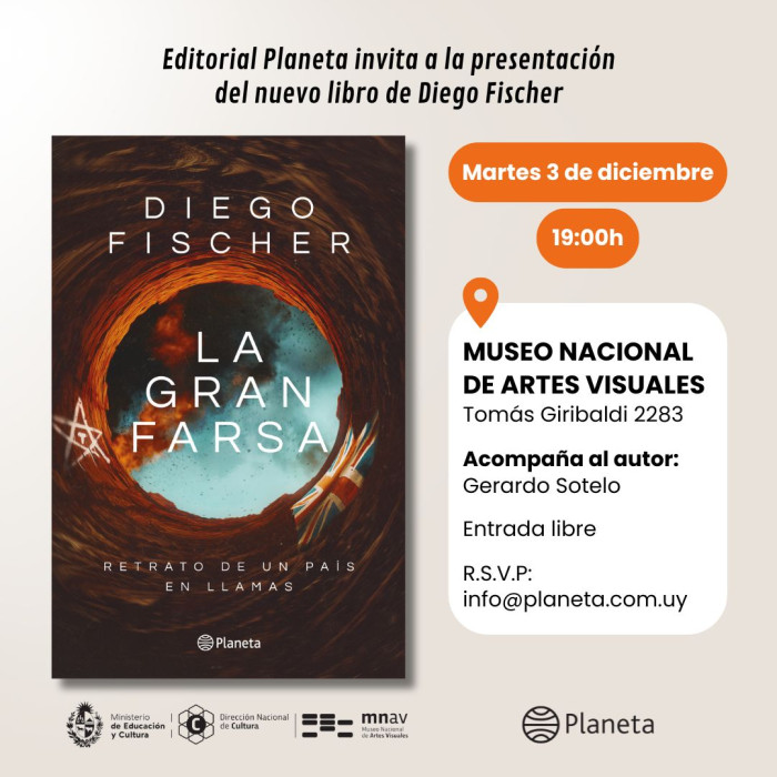  - Presentación del libro " La Gran Farsa" de Diego Fischer - Museo Nacional de Artes Visuales