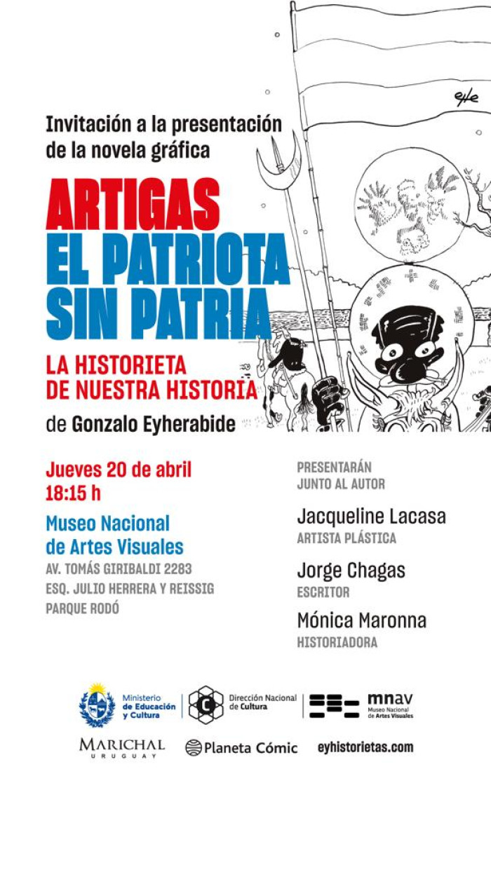  - Presentación del libro: "Artigas. El patriota sin patria" de Gonzalo Eyherabide - Museo Nacional de Artes Visuales