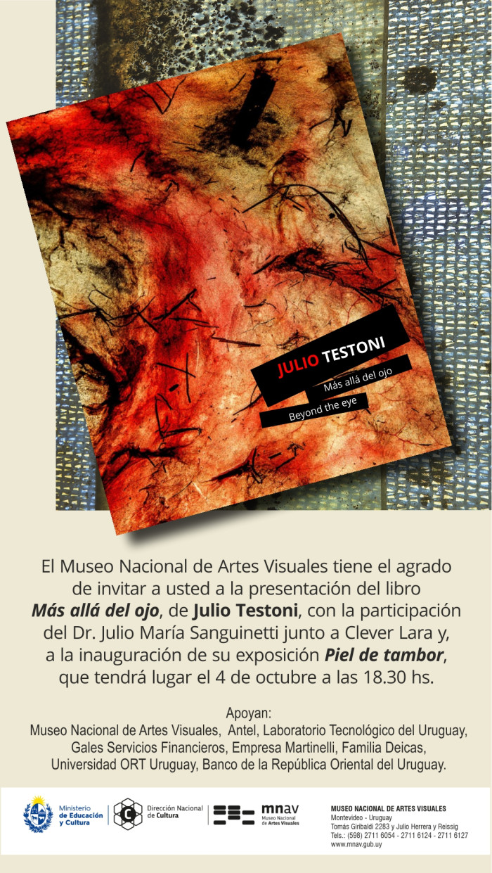  - Presentación del libro: Más allá del ojo de Julio Testoni - Museo Nacional de Artes Visuales