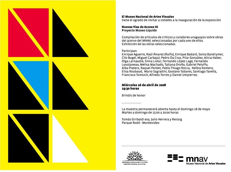  - Nuevas Vías de Acceso III - Museo Nacional de Artes Visuales