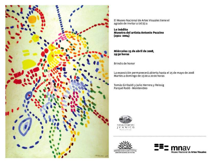  - Lo inédito - Exposición de Antonio Pezzino - Museo Nacional de Artes Visuales