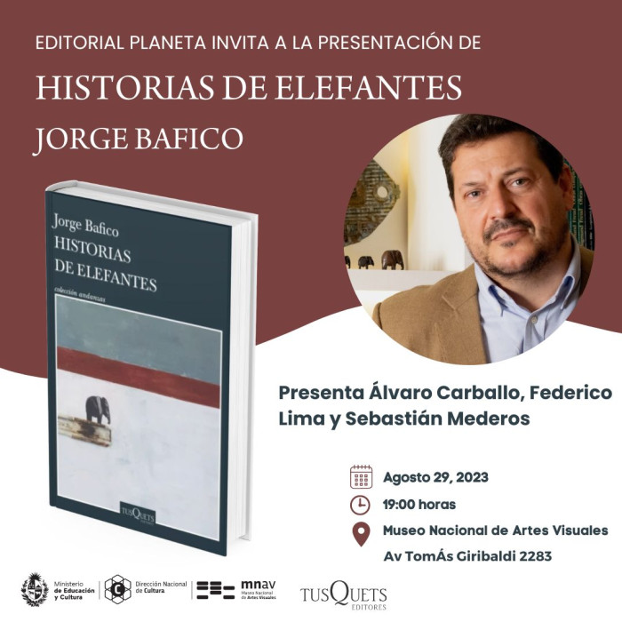  -  Presentación de libro: Historias de elefantes - Jorge Bafico - Museo Nacional de Artes Visuales