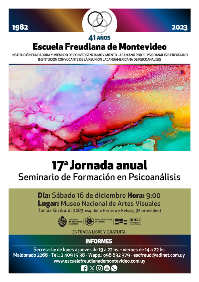  - Seminario Escuela Freudiana de Montevideo - Museo Nacional de Artes Visuales