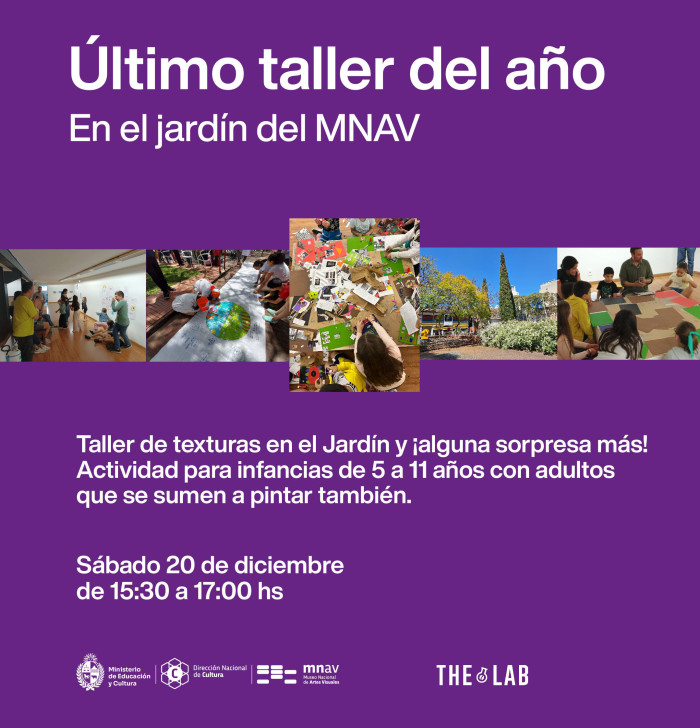  - Último taller de Infancias - Celebración en el jardín - Museo Nacional de Artes Visuales