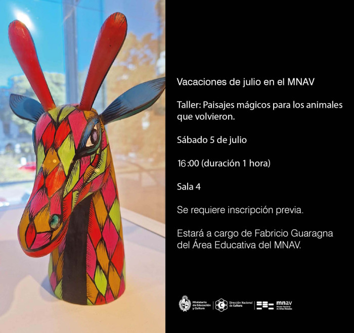  - Taller: Paisajes mágicos para los animales que volvieron - Museo Nacional de Artes Visuales