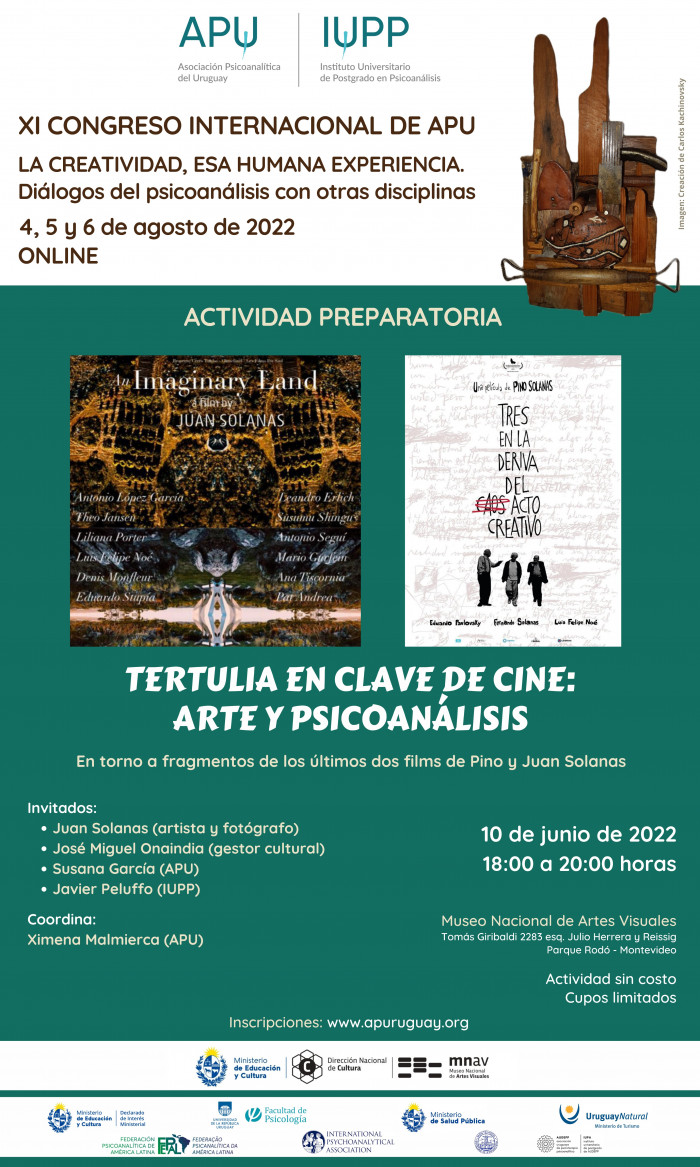  - Tertulia: "En clave de cine: arte y psicoanálisis" - Museo Nacional de Artes Visuales