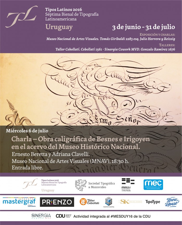  - Charla: "Obra caligráfica de Besnes e Irigoyen en el acervo del Museo Histórico Nacional" - Museo Nacional de Artes Visuales