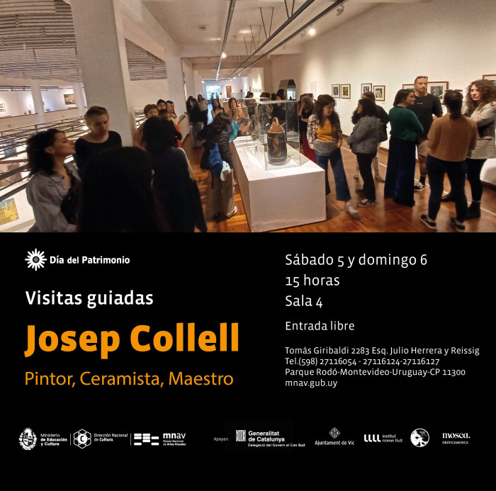  - Día del Patrimonio 2024 - Visita comentada en el marco de la exposición: "Josep Collell. Pintor, Ceramista, Maestro" - Museo Nacional de Artes Visuales