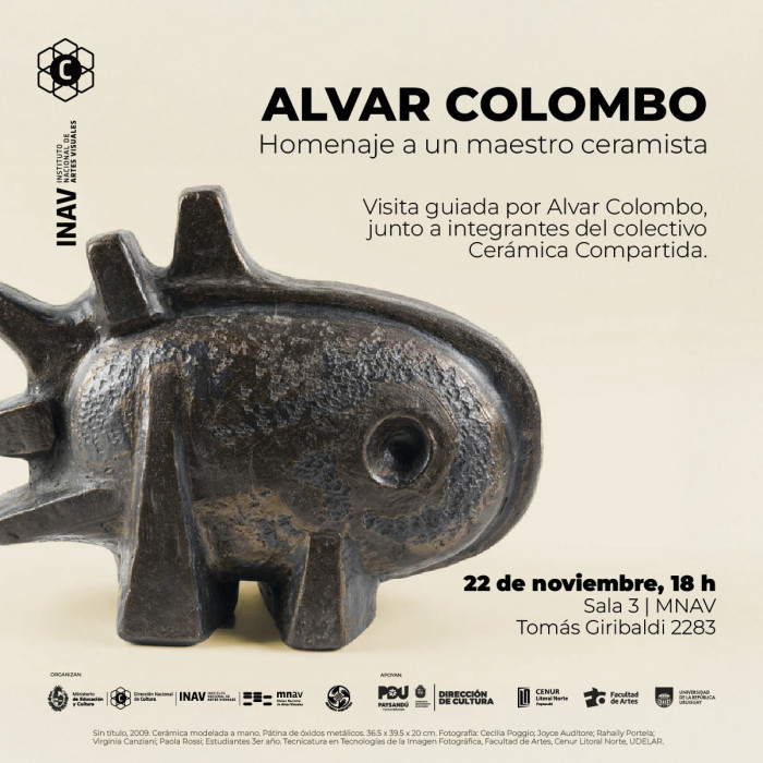  - Visita guiada por la exposición "Alvar Colombo - Homenaje a un maestro ceramista" - Museo Nacional de Artes Visuales