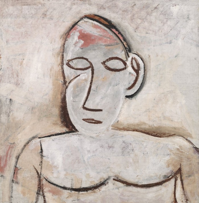 (c)Succession Picasso 2019<br>Buste (étude pour "Les Demoiselles d´Avignon"); 1907.<br>Musée National Picasso-Paris. - Visitas para alumnos de primaria y secundaria a la exposición Picasso en Uruguay - Museo Nacional de Artes Visuales