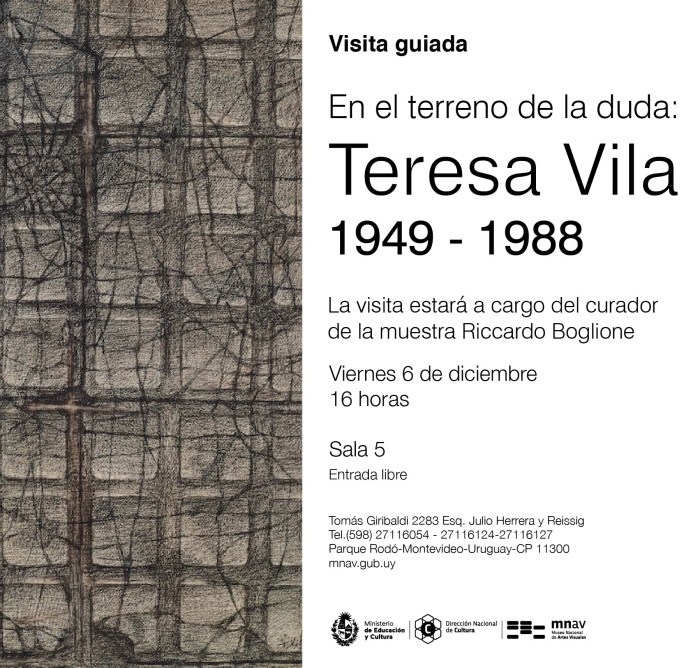  - Visita guiada por la muestra "En el terreno de la duda: Teresa Vila 1949-1988" - Museo Nacional de Artes Visuales