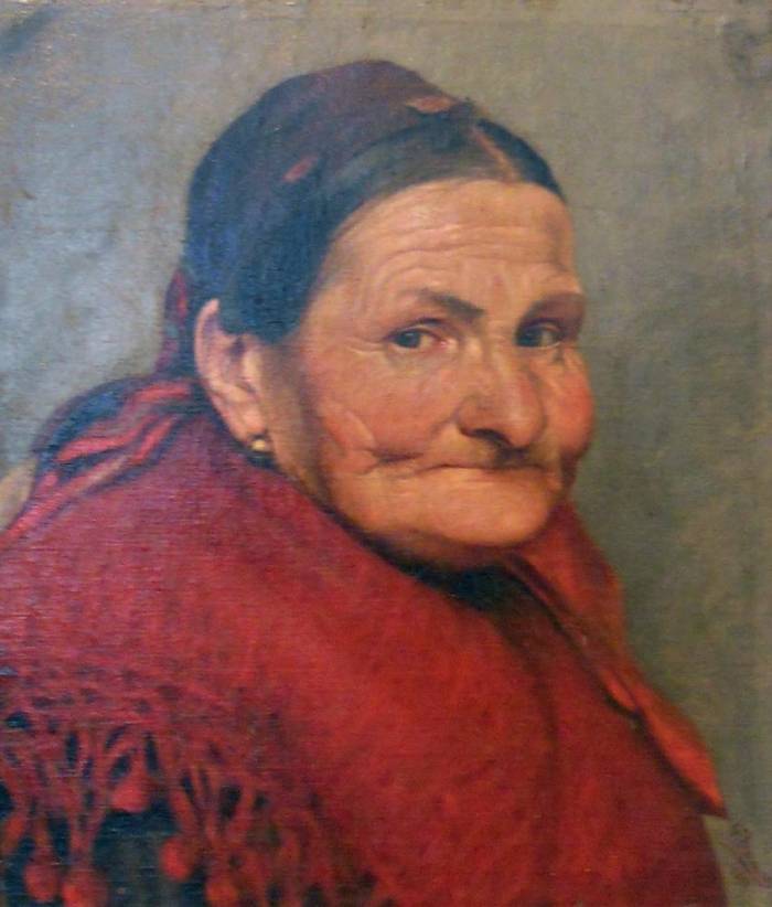 Federico Renom (1862-1897)<br>Estudio - 1890<br>Oleo sobre tela<br>43 x 36.5 cm - Academicismo - Museo Nacional de Artes Visuales