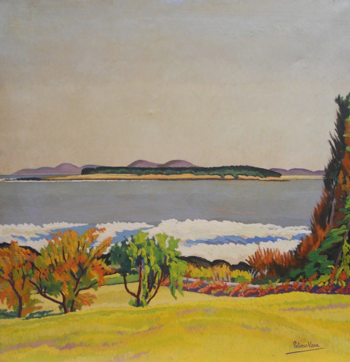Sala 2 - Paisaje 'Playa Punta del Este' - <a href='cms.php?a=491'>Petrona Viera (1895-1960)</a> - Artistas mujeres en la Colección MNAV - Museo Nacional de Artes Visuales