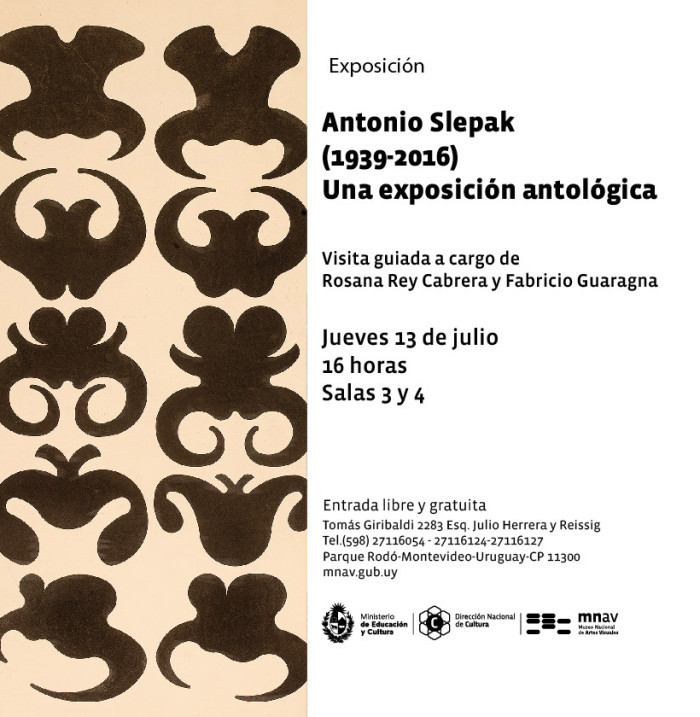  - Visita guiada por la exposición Antonio Slepak -  (1939-2016) - Una exposición antológica. - Museo Nacional de Artes Visuales