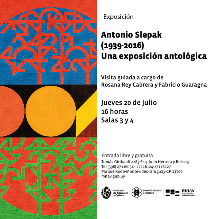  - Visita guiada por la exposición Antonio Slepak -  (1939-2016) - Una exposición antológica. - Museo Nacional de Artes Visuales